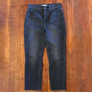 Madewell The Perfect Vintage Crop Jean Preppy Black High Rise Denim Jeans 27